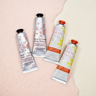 养成漫画手欧舒丹护手霜樱花云中月桂保湿 滋润防干裂清香手霜30ml