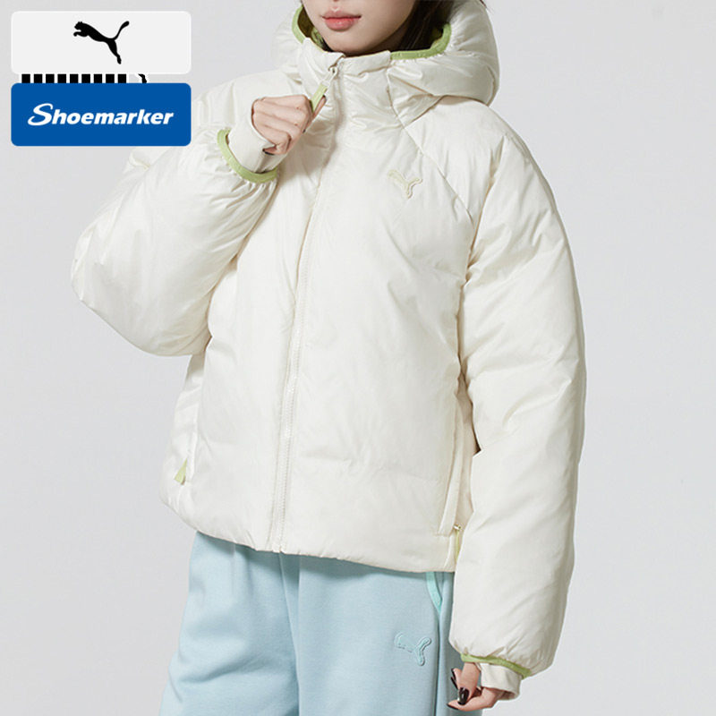 PUMA彪马官方连帽棉服女装2026夏季新款运动服休闲保暖棉衣6