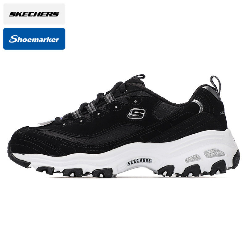 Skechers斯凯奇女鞋运动鞋跑步鞋老爹鞋熊猫鞋透气减震增高1193