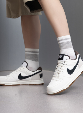 耐克正品男鞋低帮运动鞋nike新款休闲鞋透气鞋拼接板鞋854166-008