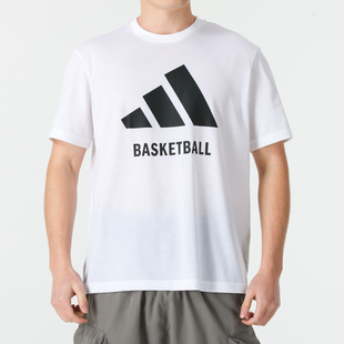 2025秋季 女装 新款 白色运动短袖 T恤 阿迪达斯短袖 情侣休闲半袖 男装