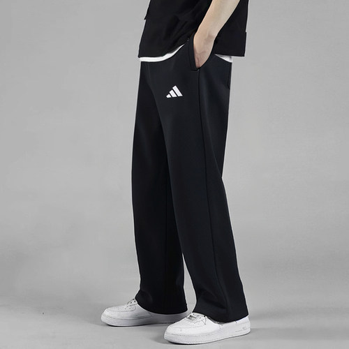 Adidas宽松休闲裤直筒运动长裤