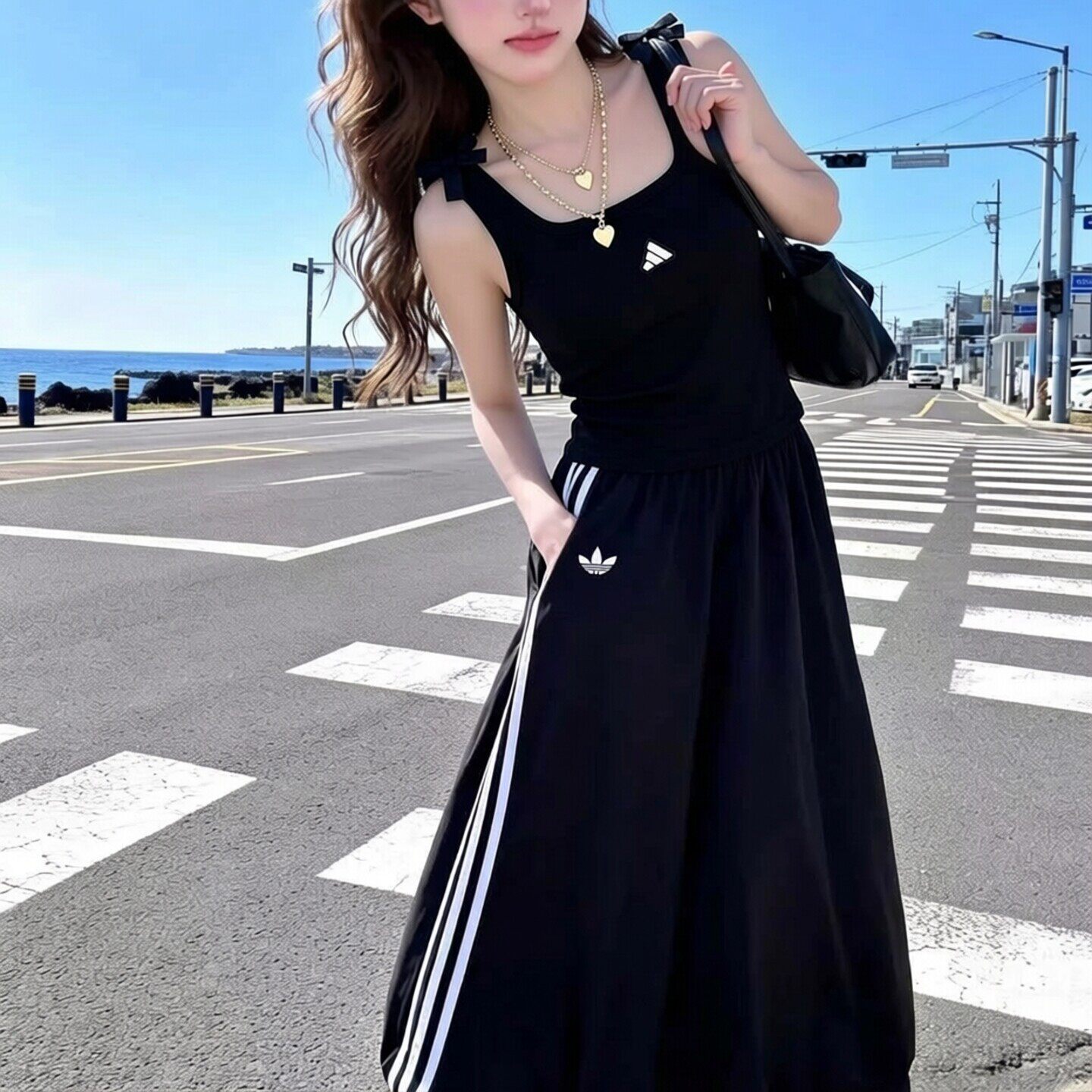 阿迪达斯背心女装2026夏季新款运动服跑步健身瑜伽无袖T恤KS5
