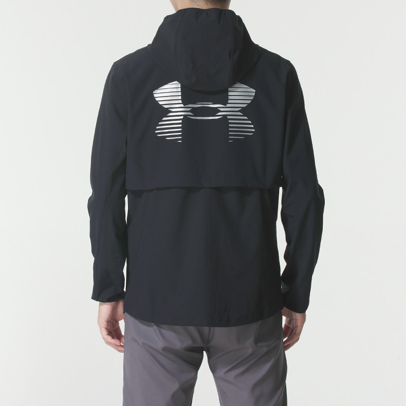 UA安德玛男装 2025冬季新款运动服跑步健身训练休闲连帽夹克外套