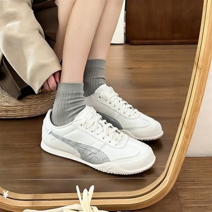 BELLA薄底鞋 意式 复古时尚 PUMA彪马正品 T头鞋 25新款 运动休闲鞋 女鞋