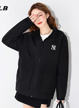 MLB官方NY连帽夹克男女装2025冬季新款运动服宽松外套3AWJB0144