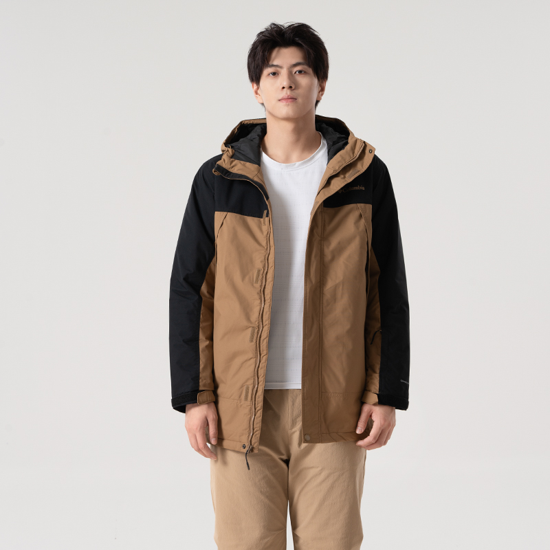 哥伦比亚官方棉衣男秋冬新款运动服宽松拼接棉服休闲外套WE4984