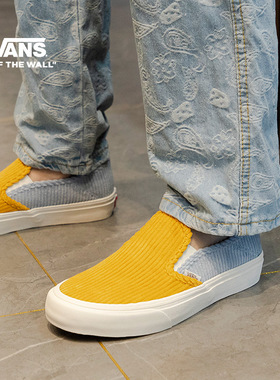 Vans范斯板鞋男鞋女鞋万斯冬季Slip-On SF灯芯绒一脚穿休闲运动鞋