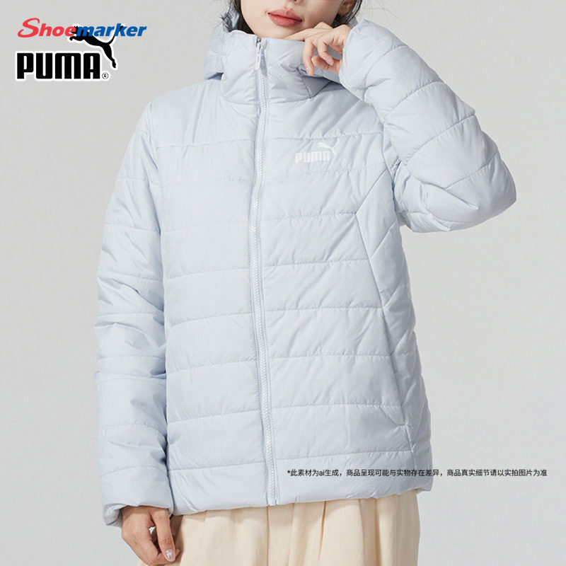 PUMA彪马轻薄款棉服女装2026夏季新款保暖防风运动连帽外套672279图片
