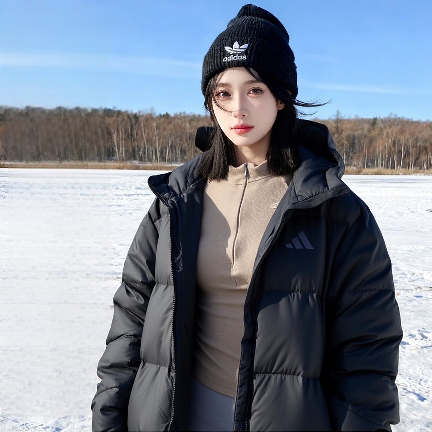 阿迪达斯羽绒服男女2025冬季新款运动服户外保暖防风休闲羽绒外套