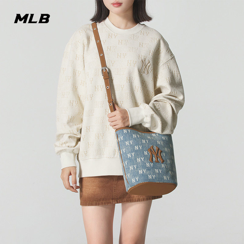 MLB官方男包女包2025冬季新款单肩背包休闲拎包斜挎包3ABMMV65N