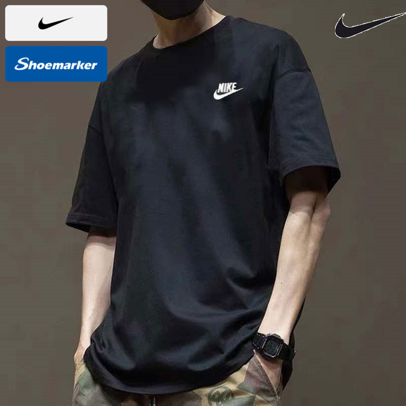 Nike耐克圆领短袖男装2025春季新款宽松半袖黑色运动服T恤AR4999