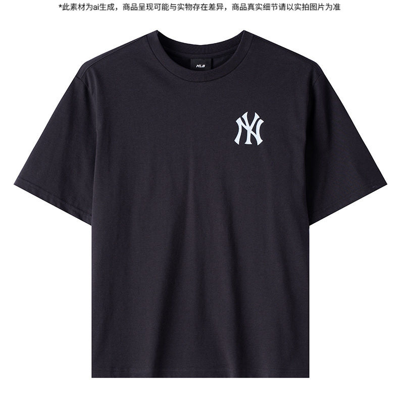 MLB官方正品男女童26夏季新款圆领休闲T恤上衣透气短袖7ATSB356图片