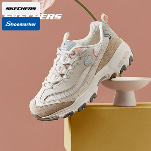 斯凯奇女鞋秋季熊猫鞋QQ豆乳奶茶熊老爹鞋运动鞋女休闲鞋低帮板鞋