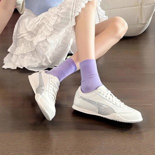 足球风运动休闲鞋 PUMA彪马女鞋 复古T头新款 意式 406462 BELLA薄底鞋