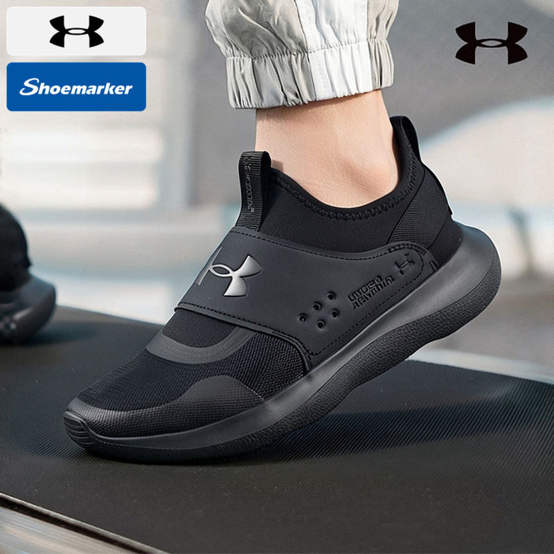 安德玛运动鞋男鞋春季款轻便运动鞋轻便透气一脚穿脱跑步鞋爸爸鞋