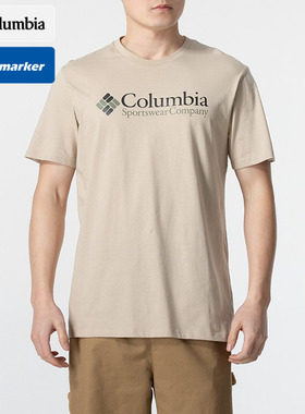 哥伦比亚官方男士短袖2025冬季新款运动服透气休闲半袖T恤JE1586