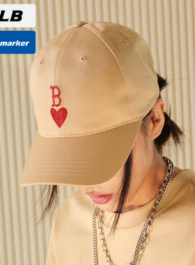 MLB官方爱心鸭舌帽男2025新款女帽遮阳棒球帽情侣运动帽3ACPH014N