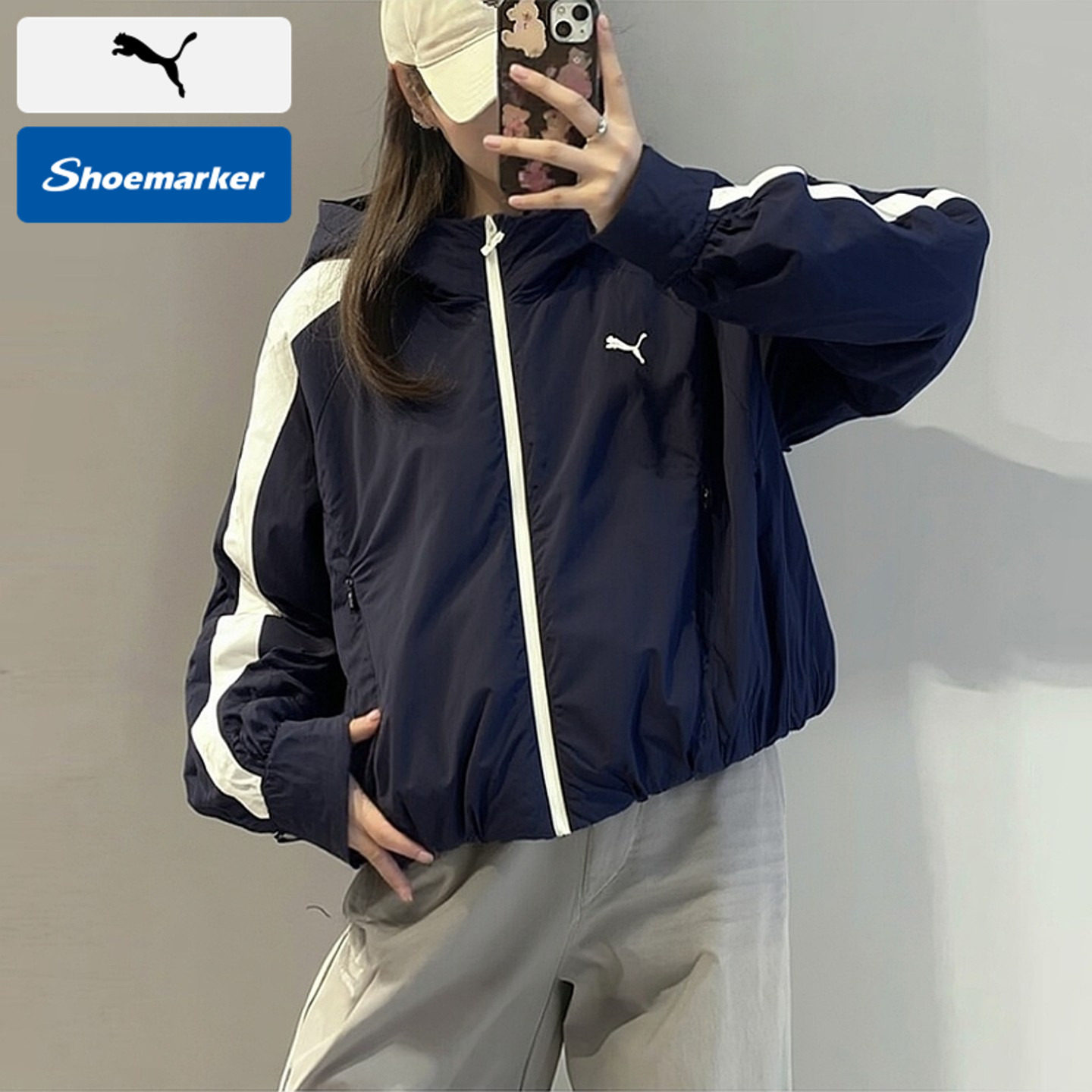 PUMA彪马官方正品女装26夏季新款保暖舒适运动休闲连帽棉服外套