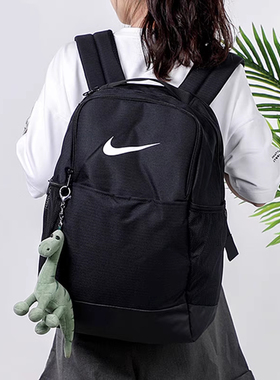 Nike耐克背包官方正品黑色户外旅游双肩包背包大容量初高中生书包