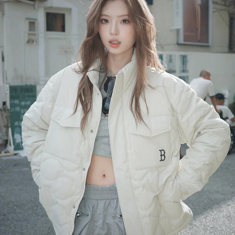 MLB官方防风羽绒服夹克男装女装2025新款立领保暖外套宽松运动服,运动服/休闲服装,运动羽绒服,淘宝优惠券,粉丝福利购,淘宝优惠卷