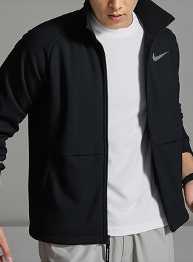 NIKE耐克立领外套男装冬季新款加绒保暖运动服休闲夹克开衫DM5941