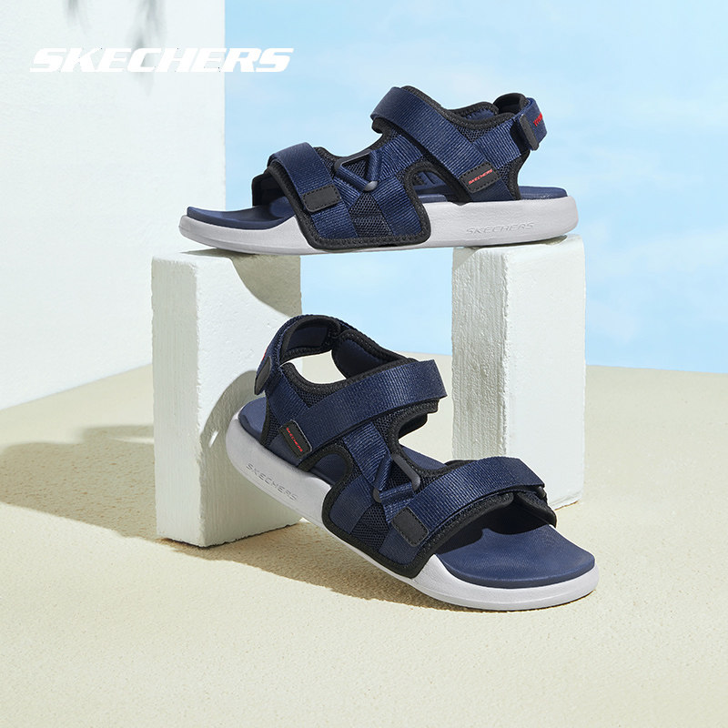 斯凯奇凉鞋厚底夏男士运动沙滩鞋魔术贴软底轻便鞋户外穿防滑拖鞋,运动鞋new,运动休闲鞋,淘宝优惠券,粉丝福利购,淘宝优惠卷