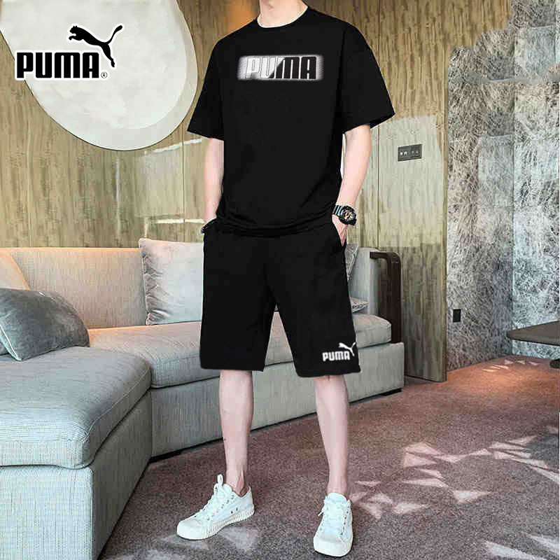 Puma彪马男士运动套装2026春季跑步休闲情侣t恤两件套短袖短裤男,运动服/休闲服装,运动套装,淘宝优惠券,粉丝福利购,淘宝优惠卷