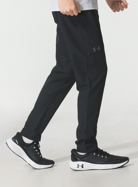 UA安德玛梭织长裤男裤2025新款户外休闲运动裤健身训练裤135202