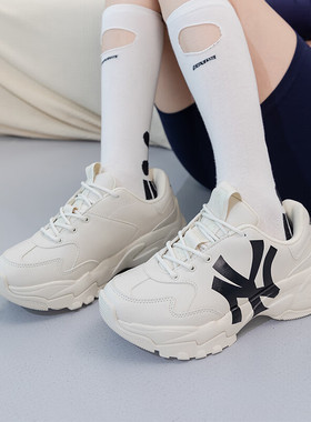 MLB官方NY厚底休闲鞋2025新款复古男鞋女鞋运动鞋老爹鞋3ASHC104N