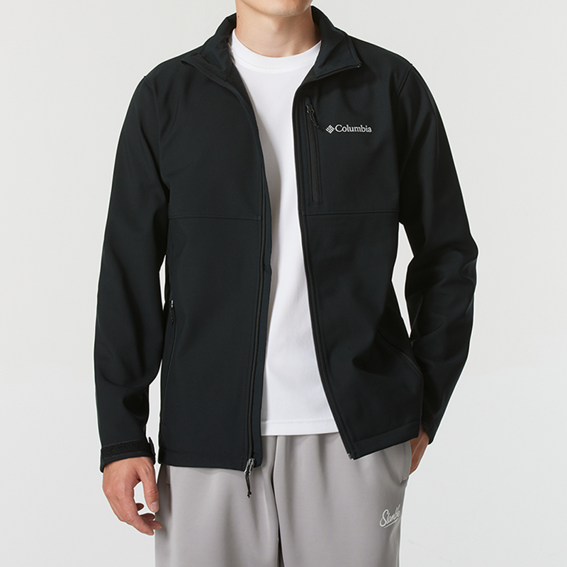 哥伦比亚官方户外软壳夹克男装秋季新款运动服休闲开衫外套WE6044