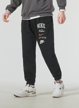 专柜正品NIKE耐克秋春季男子字母印花休闲运动收脚运动长裤FN2644