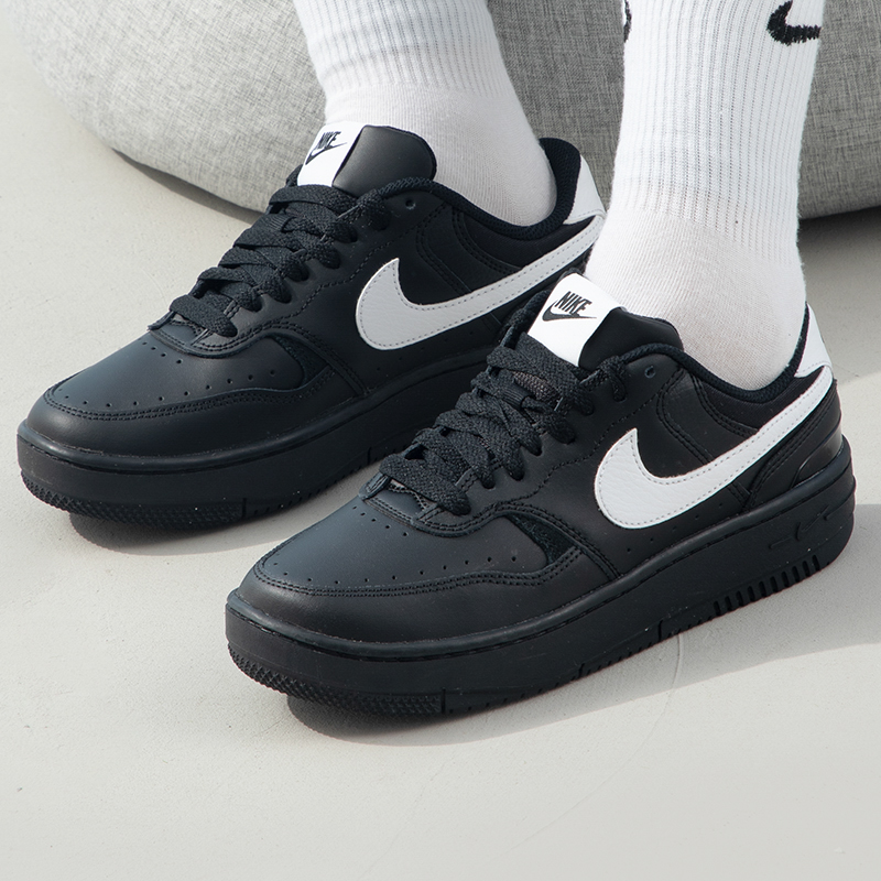Nike耐克女休闲鞋Gamma Force黑白AF1空军一号低帮运动板鞋FQ6476