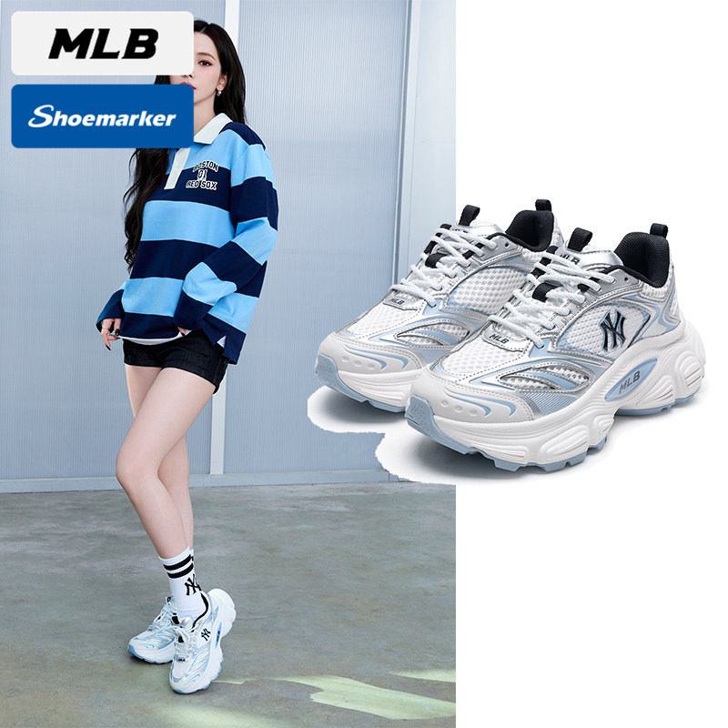 MLB赛博老爹鞋低帮厚底鞋2025春季新款运动鞋男鞋女鞋3ASHWD15N