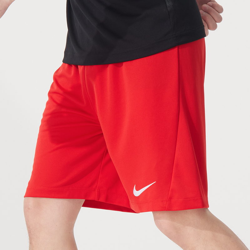 Nike耐克训练短裤男裤子2025夏季新款快干五分裤红色运动裤IB8654