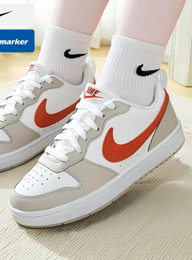 耐克女鞋 2026春季新款运动鞋COURT平底板鞋大童休闲鞋IQ2725-100