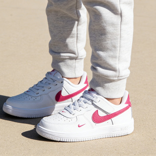 NIKE 耐克幼童易穿脱平底运动鞋 男女童板鞋 新款 IO7405 魔术贴春季