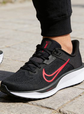 Nike耐克正品男鞋新款运动鞋QUEST 6黑红网面跑步鞋FD6033-011