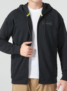 UA安德玛针织连帽夹克男装秋季健身运动上衣休闲训练外套 13801