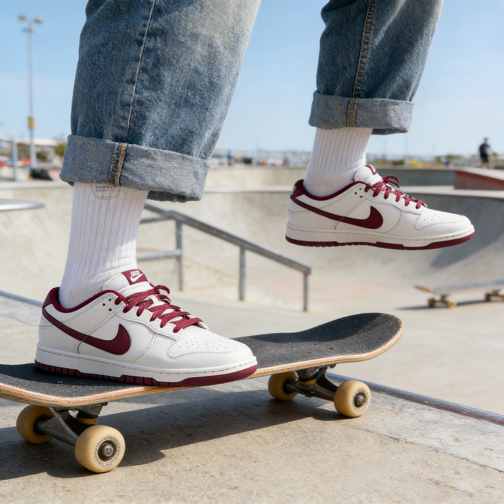 NIKE耐克男子休闲鞋2026新款DUNK LOW RETRO红白滑板鞋HF5441-008