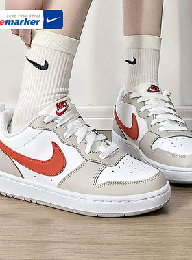 耐克板鞋女鞋 25冬季新款COURT轻便低帮运动鞋休闲鞋 IQ2725-100