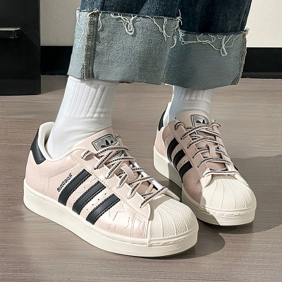 阿迪达斯三叶草贝壳头板鞋女鞋2025新款复古休闲鞋经典轻便运动鞋
