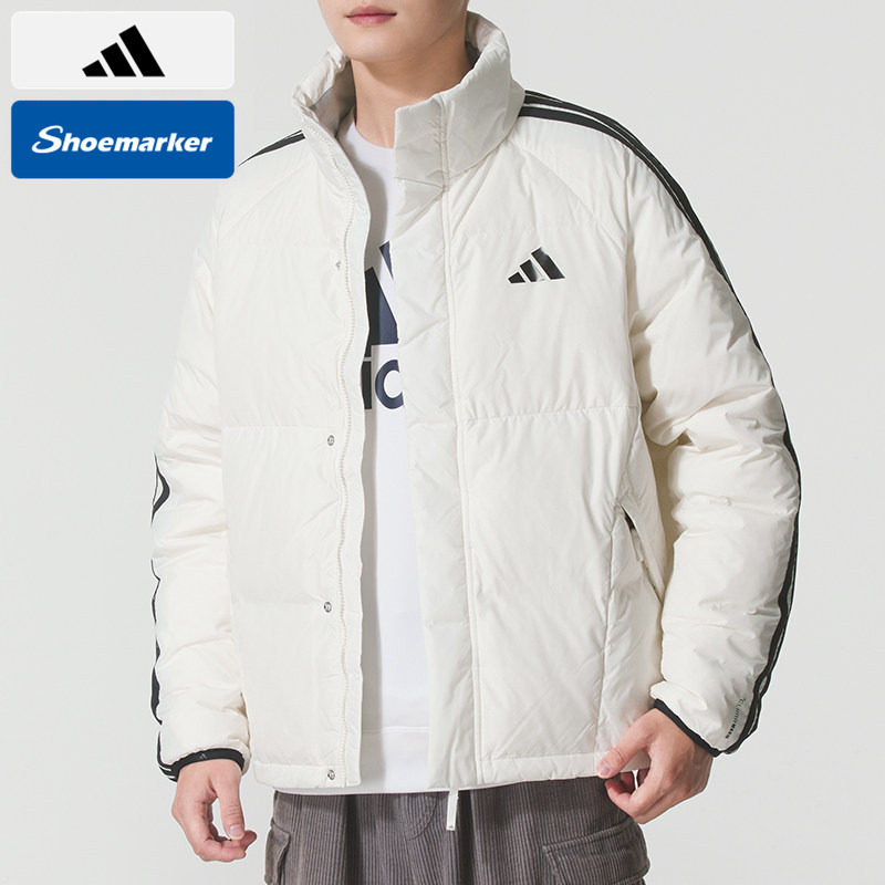 Adidas阿迪达斯官方羽绒服男春季新款加厚棉袄保暖羽绒外套运动服