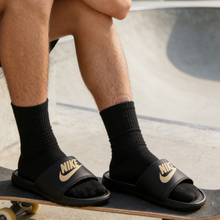 一字拖CN9675 Nike耐克拖鞋 运动凉鞋 金标外穿休闲沙滩鞋 006 男夏季