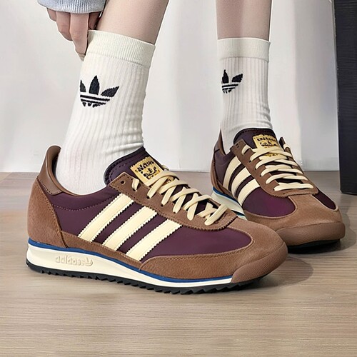 Adidas阿迪达斯三叶草运动鞋男鞋女鞋新款SL 72复古跑步鞋休闲鞋