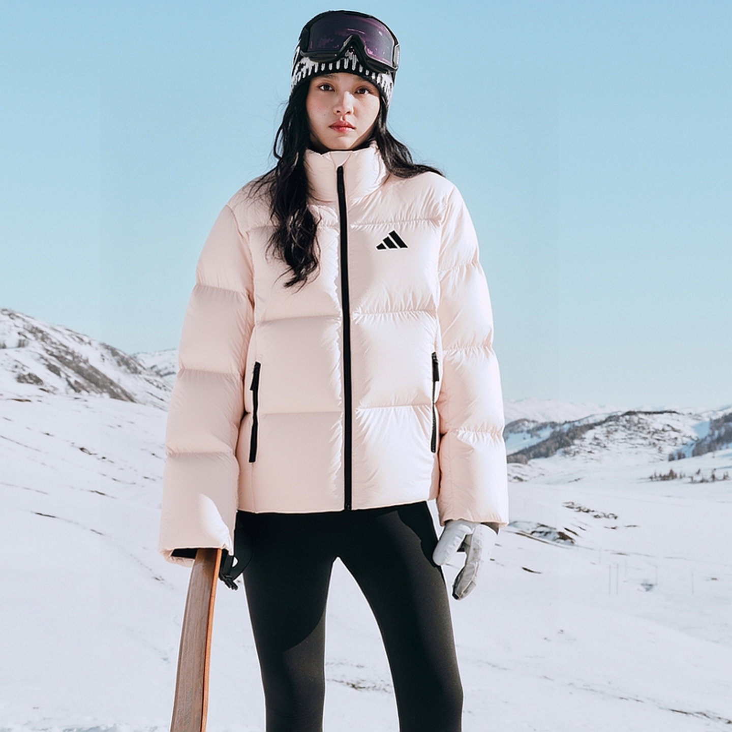 阿迪达斯官方正品羽绒服女装2025冬季新款运动休闲保暖面包服外套