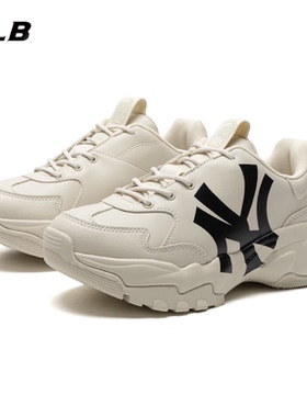 MLB官方NY厚底休闲鞋男鞋女鞋2025新款老爹鞋轻便运动鞋3ASHC104N