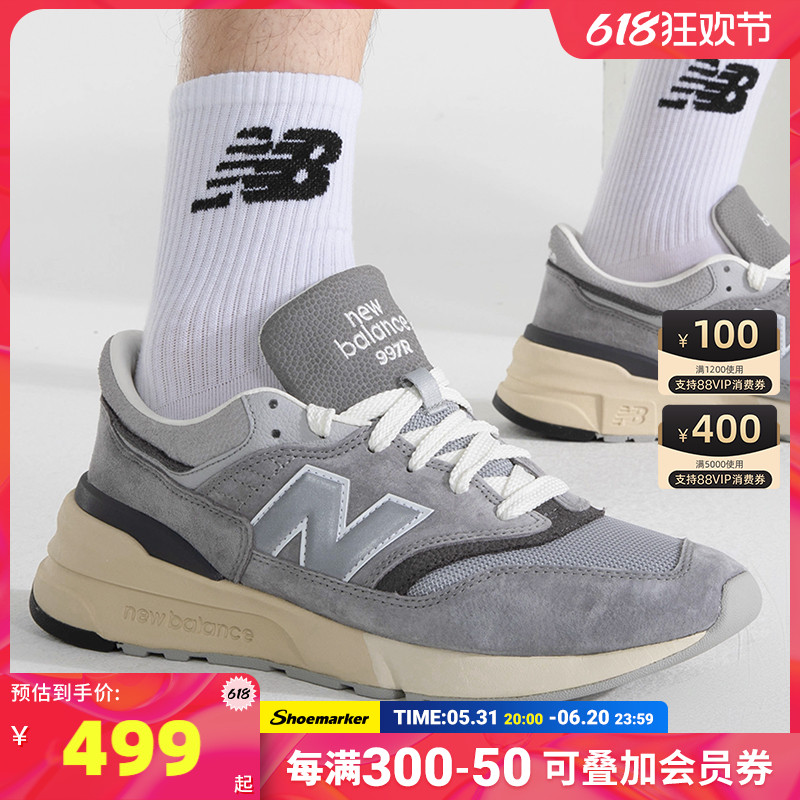 New Balance复古跑步鞋男鞋女鞋NB997R系列元祖灰运动鞋U997RHA