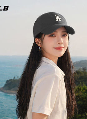 MLB官方灰色运动帽子棒球帽男女款弯檐LA冬季小标鸭舌帽3ACP7701N