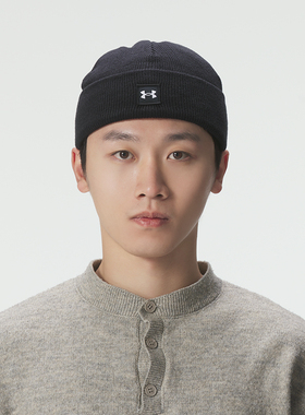 UNDER ARMOUR安德玛男帽 25冬季毛线帽Halftime Cuff针织加厚保